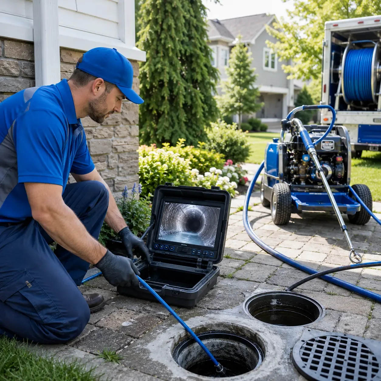 Outdoor drain cleaning professionals serving Purvis, MS