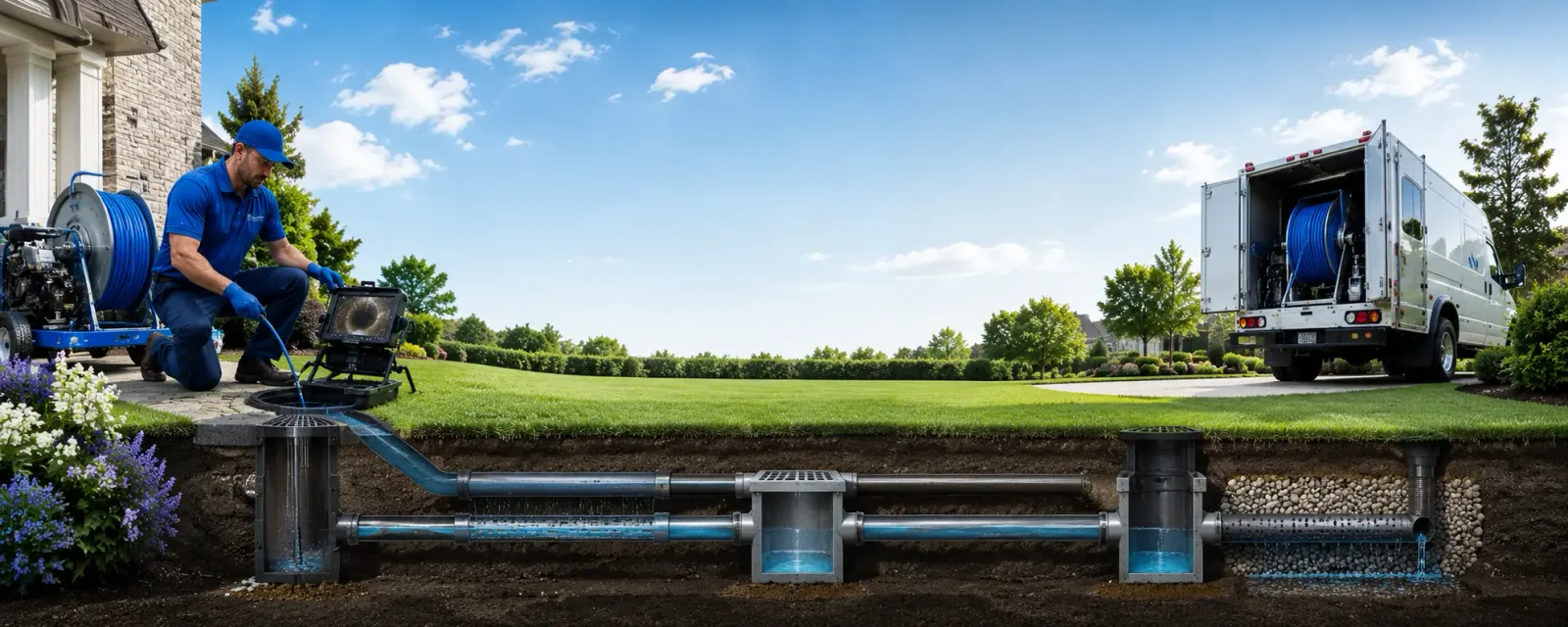 Outdoor drain cleaning information for Purvis, MS